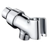 BRIGHT SHOWERS Tüm Metal Duş Başlığı Tutucu, El Duşu Başlığı için, Evrensel Duvar Kanca Braketli Ayarlanabilir Duş Kolu Montajı, Krom