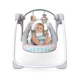 Bright Starts Bebek Salıncağı, Uyarlanabilir Hız, Kumaş Oyuncaklar, Müzik, Çıkarılabilir Oyuncak Barı, 0-9 Ay 3-9 kg (Tuhaf Vahşi) ile Portatif Otomatik 6 Vitesli