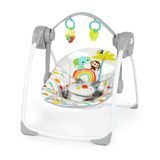 Bright Starts Cennet Taşınabilir Kompakt Otomatik Müzikli Bebek Salıncağı, Uniseks, Yenidoğan ve Üstü