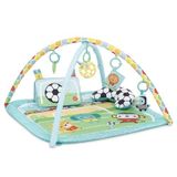 Bright Starts Grip And Kick Oball Aktivite Spor Salonu, Futbol Teması, 4 Oyun Modu, Yüzüstü Pozisyon Minderi, Işık Ve 30+ Melodi, Çıkarılabilir Oyun Kemeri, Yıkanabilir Mat, Unisex, Yenidoğan