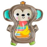 Bright Starts Hungry Monkey Yüz Üstü Geçirilen Zaman Su Matı, Bebek Oyun Matı, 0 Aylık İle 6 Aylık Arasındaki Bebekler İçin Şişme Duyusal Oyuncak