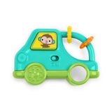 Bright Starts Safari Driver Müzikli Ve Işıklı Yanınıza Alınabilir Oyuncak, Maymun, Hareket Halindeyken Seyahat Etkinliği, Üniseks, Mavi, 3 Aylık Ve Daha Büyük Bebekler İçin