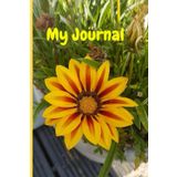 Bright Yellow and Red Flower Cover Notebook 6x9 A5: Gazania Rigens Treasure Flower Notebook Original Photography 120 lined pages