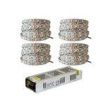 Bright Yüksek Kalite 20 mt 3 Cipli Rgb Şerit Led Ve 30 Amper Led Trafosu Ve 36 Amper Rgb Kumandası