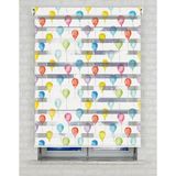 BRIGHTCOVER Renkli Balonlar Baskılı Zebra Perde - Gece Gündüz - Bebek Odası Perdesi | Kokusuz Mürekkeple Basılmış Zebra Perdeler ile Sende Tarzını Yansıt! | 1 Dakikada Pratik Montaj - 110 x 180 cm