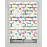 BRIGHTCOVER Renkli Balonlar Baskılı Zebra Perde - Gece Gündüz - Bebek Odası Perdesi | Kokusuz Mürekkeple Basılmış Zebra Perdeler ile Sende Tarzını Yansıt! | 1 Dakikada Pratik Montaj - 190 x 220 cm