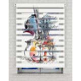 BRIGHTCOVER Renkli Kemal Baskılı Zebra Perde - Gece Gündüz Kullanıma Uygundur - Genç Odası Perdesi | Kokusuz Mürekkeple Basılmış Zebra Perdeler ile Sende Tarzını Yansıt! | 1 Dakikada Pratik Montaj - 180 x 240 cm