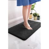 Brillahome Kaymaz Taban, Tekli Post Peluş Banyo Paspası, Kaymaz Taban 50 80 Cm 001 siyah