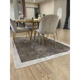 Brillant 100x300 cm Kahverengi Nicolas Model Yıkanabilir Kaymaz Taban Salon Halısı