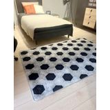 Brillant 130x190 cm Siyah Futbol Topu Desenli Yıkanabilir Çocuk Genç Halısı