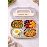 Brillant 4 Bölmeli Paslanmaz Çelik Lunch Box Br-6667 24X17x7