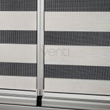 Brillant Cam Balkon Yapıştırmalı Zebra Perde (9 Renk Seçeneği) beyaz