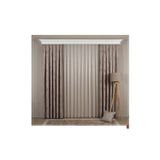 Brillant Country Collection 1/3 Sık Pile Keten Görünümlü Çiçek Desenli Fon Perde