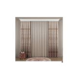 Brillant Country Collection 1/3 Sık Pile Natural Keten Çiçek Desenli Fon Perde