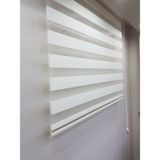 Brillant Ekru MZ508 Stor Zebra Perde Petekli Desenli 120 x 200 cm Modern Tasarım