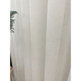 Brillant Ekru Renk 1/3 Sık Pile Tül Perde Düz Desen ve Polyester Kumaş ile Şık Tasarım - 460 x 250 cm