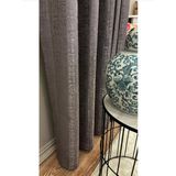 Brillant Elena Model 90x270 cm Gri Jakar Zemin Kendinden Desenli 1/2,5 Pile Fon Perde