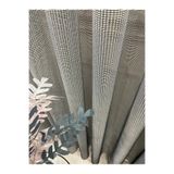 Brillant Gri- Siyah File Kırışmaz SIK 1/3 Pile Tül Perde