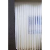 Brillant İnce Çizgili Etek Kurşunlu 1/2.5 Pile Ekru 200x255 cm Tül Perde