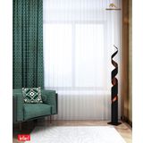 Brillant İnce Çizgili Etek Kurşunlu 1/2.5 Pile Ekru 240x250 cm Tül Perde