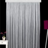 Brillant İnce Çizgili Etek Kurşunlu 1/2.5 Pile Ekru 260x250 cm Tül Perde