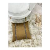 Brillant İthal Ipek (Silk) Kırlent Yastık Kılıfı Kordonlu (45X45) (Goldrengi)