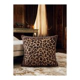 Brillant Leopar Desen Kadife Kırlent Kılıfı (45x45)