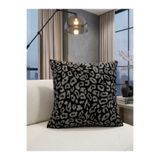 Brillant Leopar Desen Kadife Kumaş Kırlent Kılıfı (45x45)