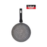 Brillant Lüks Granit 26 cm Gri Tava Yanmaz Yapışmaz Tava