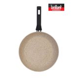 Brillant Lüks Granit 26 cm Krem Tava Yanmaz Yapışmaz Tava