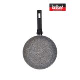 Brillant Lüks Granit Gri 24 cm Yanmaz Yapışmaz Tava
