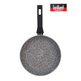 Brillant Lüks Granit Gri 28 cm Tava Yanmaz Yapışmaz Tava