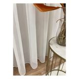 Brillant Modern 1/2,5 Orta Pile - Ekru Renk Tül Perde, Krem, 160 X 250