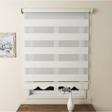 Brillant Pliseli Stor Zebra Perde Beyaz MZ480 200 x 260 cm