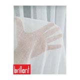 Brillant Rüyaper Dora Naturel Keten Tül Perde 1/3 Sık Pile Orijinal Kırışmaz Tül Perde