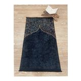 Brillant Seccade Saçaklı (lateks Taban) 75x125 Ebat - Lacivert