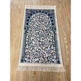 Brillant Seccade Saçaklı (Lateks Taban) 75X125 Ebat - Mavi - 75 x 125 cm