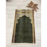 Brillant Seccade Saçaklı (Lateks Taban) 75X125 Ebat - Yeşil - 75 x 125 cm