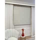 Brillant Stor Perde Kalın Kumaş (Keten) -Alüminyum Kasa Boru - Kum Beji - 125 x 240 cm