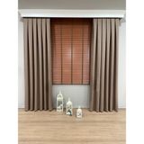 Brillant Tarçın Rengi %100 Orijinal Ahşap Jaluzi Perde 50 mm Ofis Modern ve Tüm Mekanlar - 80 x 110 cm