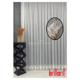 Brillant Tül Perde Brillant Marka Etek İşleme Su Yolu Yonca Desen 1 e 3 Pile