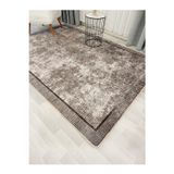 Brillant Vizon Kahverengi Geometrik Desen Kaymaz Taban Yolluk Halı