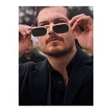 BRILLIAEYEWEAR YUESSE Eşref Tek Kare İtalyan Model UV-400 Güneş Gözlüğü