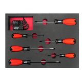 Brio 1401-T6A7 Tornavida Düz-Yıldız Seti Ve Allen Torx Seti 13 Parça Sünger Yataklı