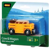 Brio ABR33406 İnek ve Vagon 33406 Oyuncak Araba