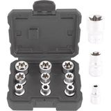 Brio Lokma Set Torx (Tork) Dişi 1/2 9 Parça (E10-E24) - Gri