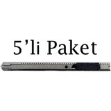 Brio Maket Bıçağı Cam Filmi Uygulama Metal 9 Mm 5'li Paket