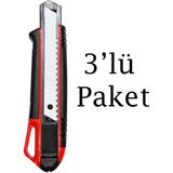 Brio Maket Bıçağı Pro-plast 18 Mm 3'lü Paket