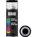 Brio Sprey Boya Akrilik Siyah Parlak B9005 400Ml - 400 ml - Parlak Siyah