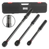 Brio Tork Anahtarı 3 Ad 1/4 inç 5-25 Nm, 3/8 inç 10-60 Nm, 1/2 inç 20-200